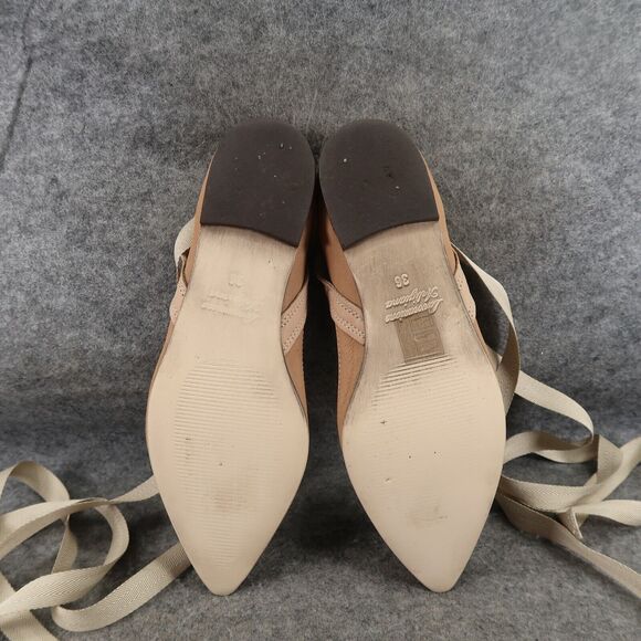 Free People Shoes Womens 36 Flats Ankle Wrap Tie Fashion Boho Leather Classic - Picture 11 of 15